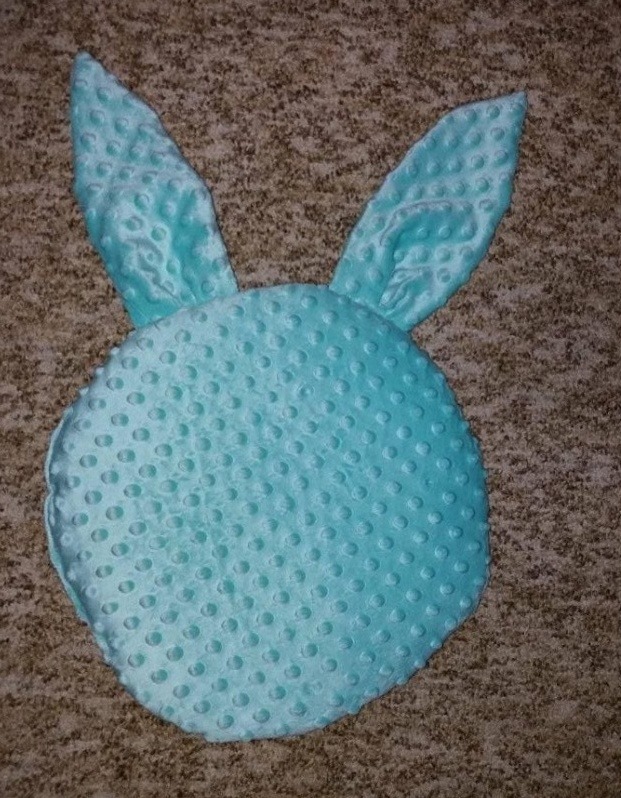 Polštářek ušáček mint hvězdičky + minky