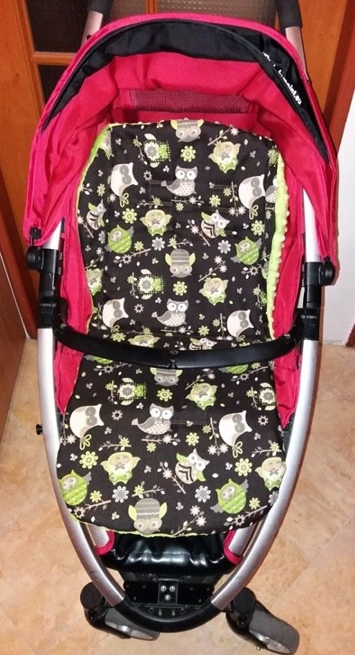 5 dílná zimní souprava do kočárku  sovičky na hnědé