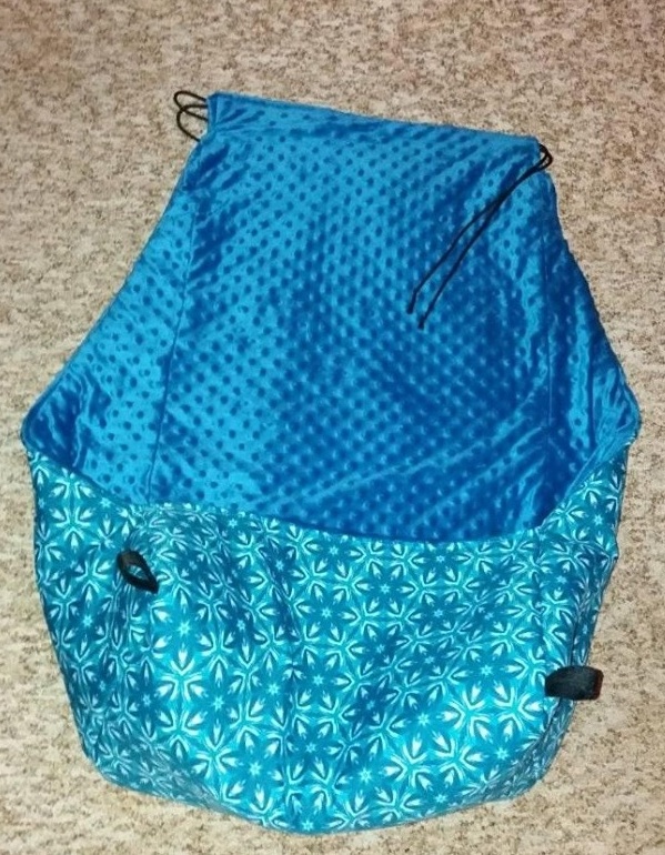 Nánožník na invalidní kočárek/vozík modrý