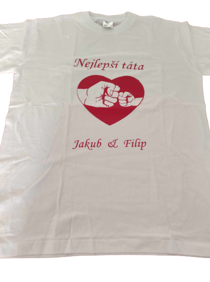 Set pánské s potiskem Nejlepší táta + budu jako táta-modré