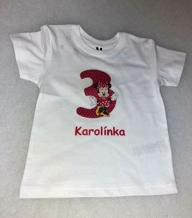 Tričko 3. narozeniny Myška