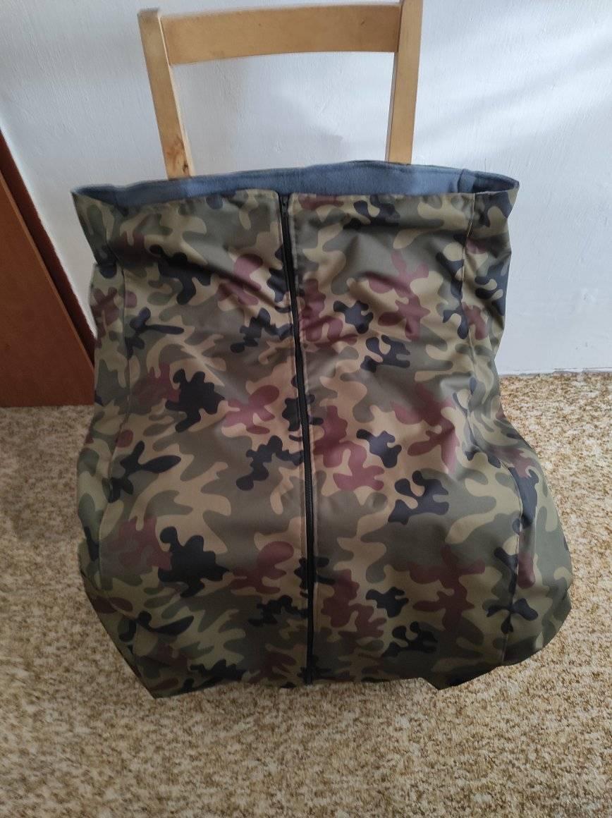 Podzimní fusak na invalidní vozík /kočárek maskáč šedý