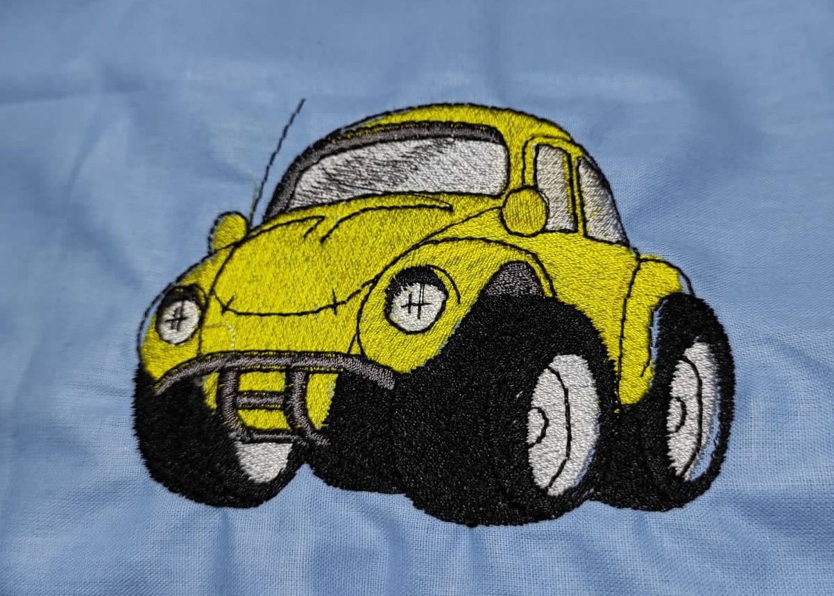 Nášivka auto žluté