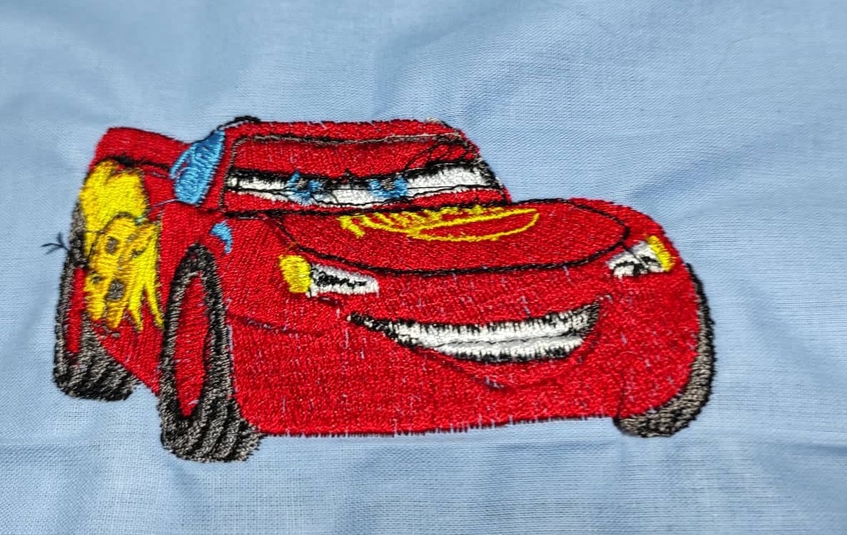 Nášivka auto červené