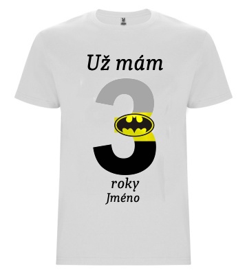 Narozeninové tričko 3 batman