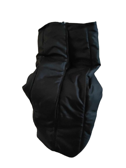 Jarní/podzimní fusak na invalidní vozík Deluxe černý