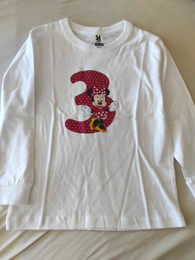 Narozeninové tričko 3 roky Minnie