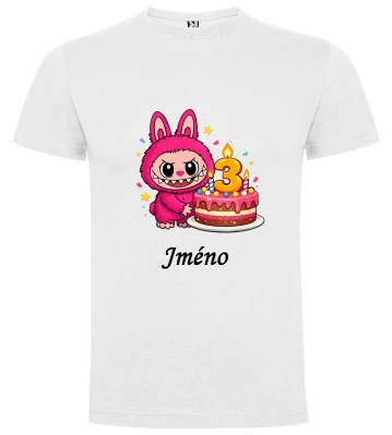 Narozeninové tričko 3 labubu