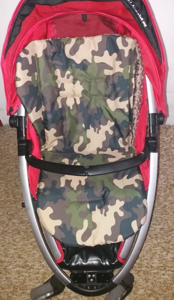 Souprava podložka a nepadací deka/nánožník maskáč