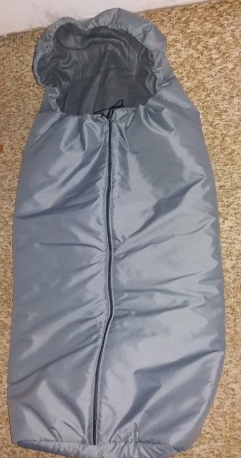 Fusak na invalidní vozík kukla šedý