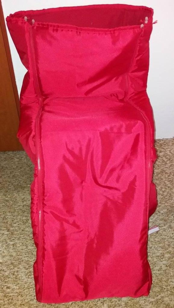 Zimní fusak na invalidní vozík  červený