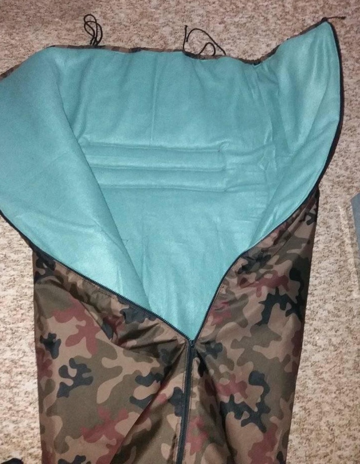 Fusak zimní na inavlidní vozík hnědý maskáč