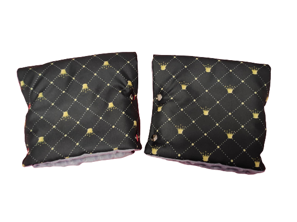 Fusak na invalidní vozík Korunky černý