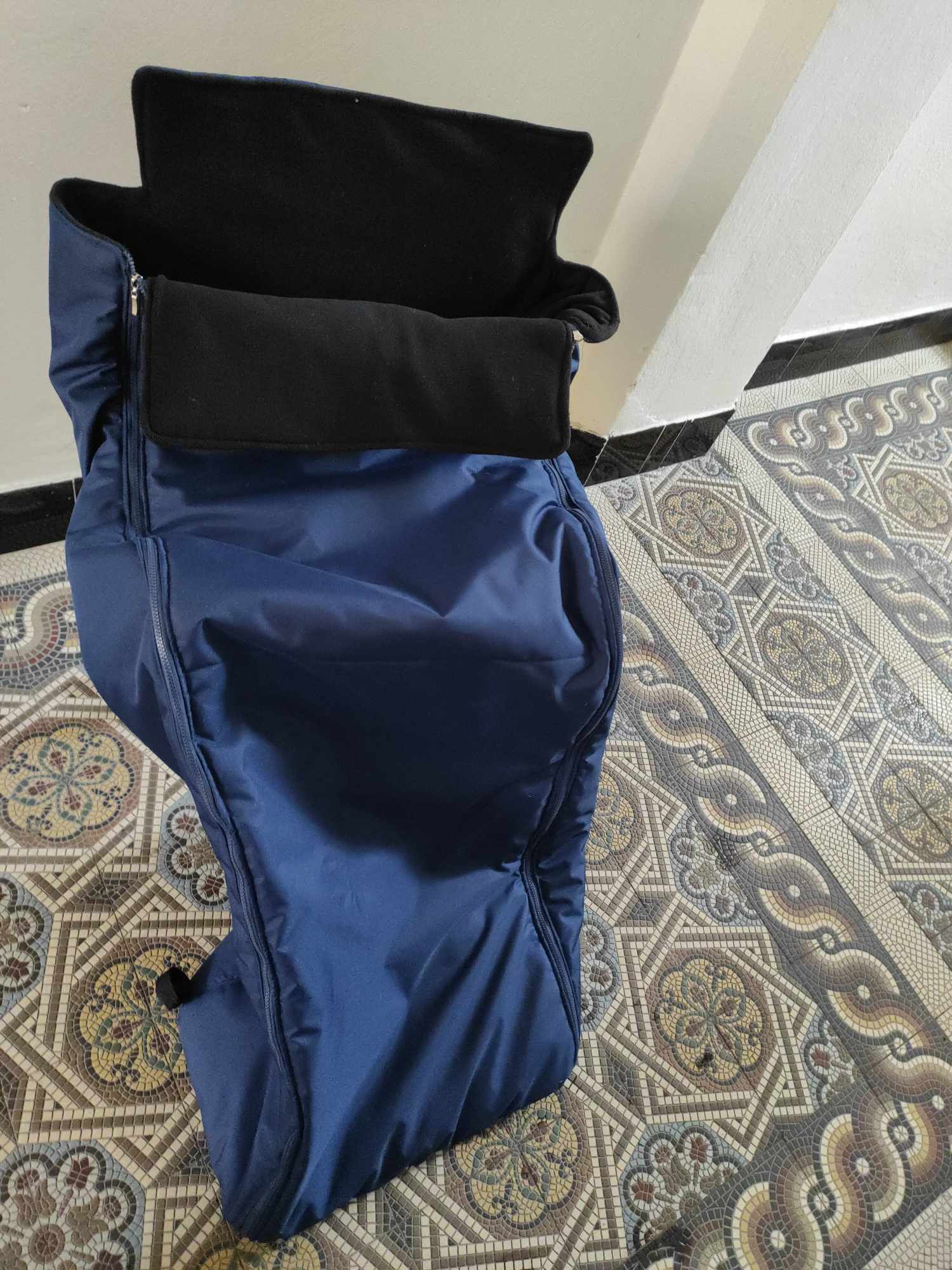 Zimní fusak na invalidní vozík  modrý