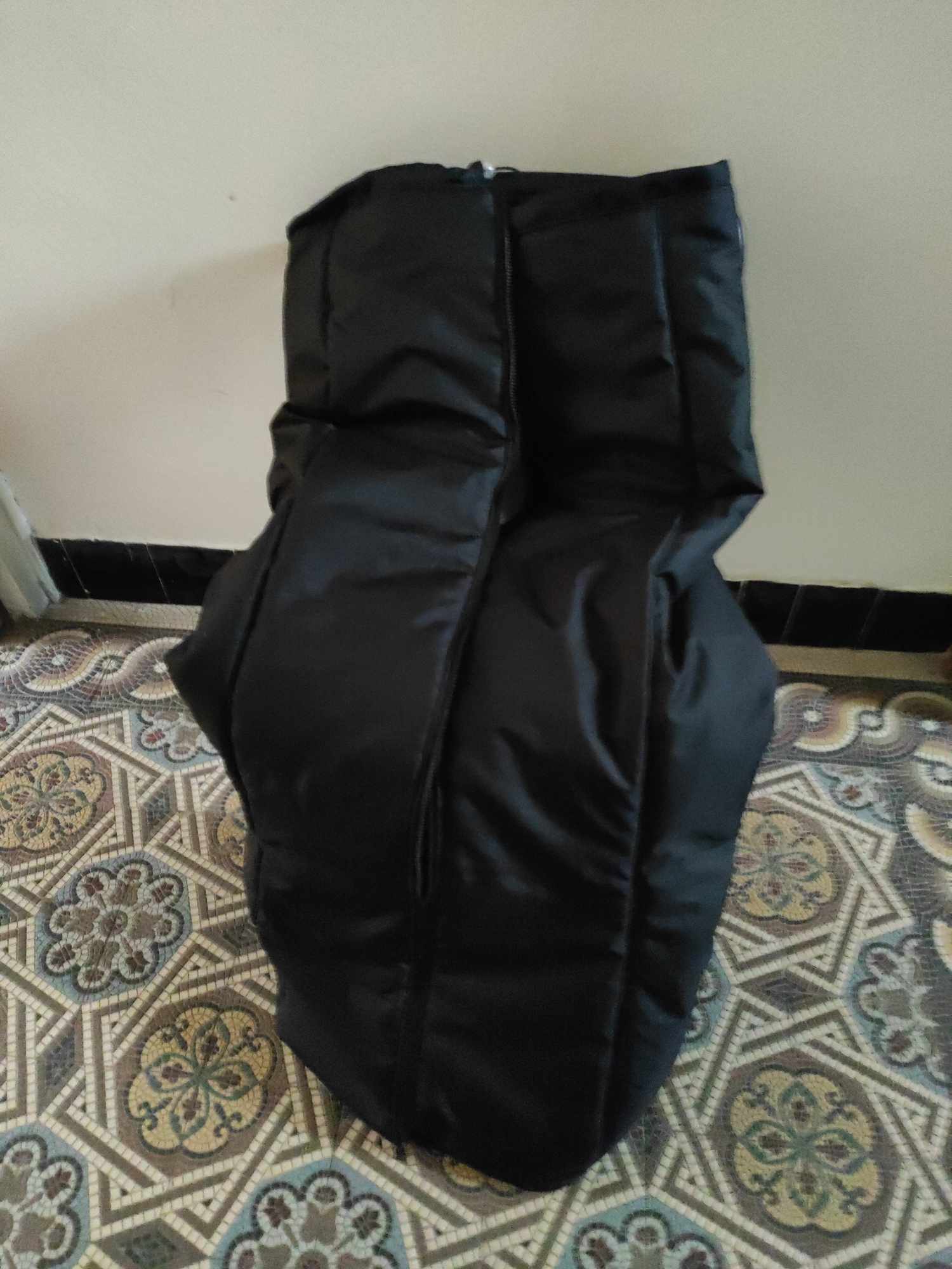 Jarní/podzimní fusak na invalidní vozík Deluxe černý