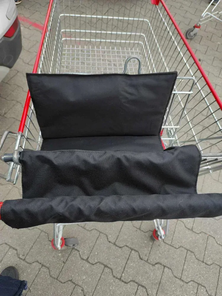 Vložka do nákupního vozíku černá