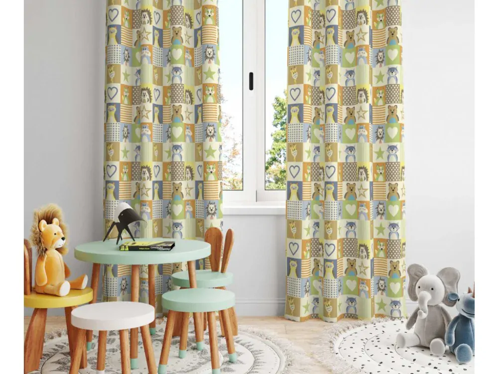 Zatemňovací závěs Pexeso oranžové