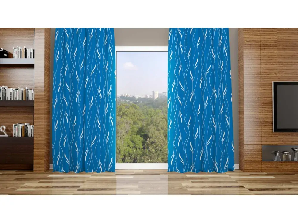 Zatemňovací závěs modrý