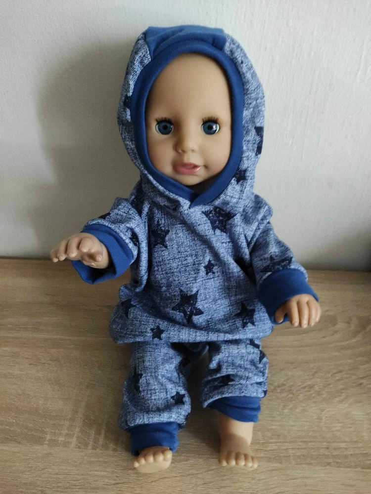 Souprava mikina a tepláčky pro panenku