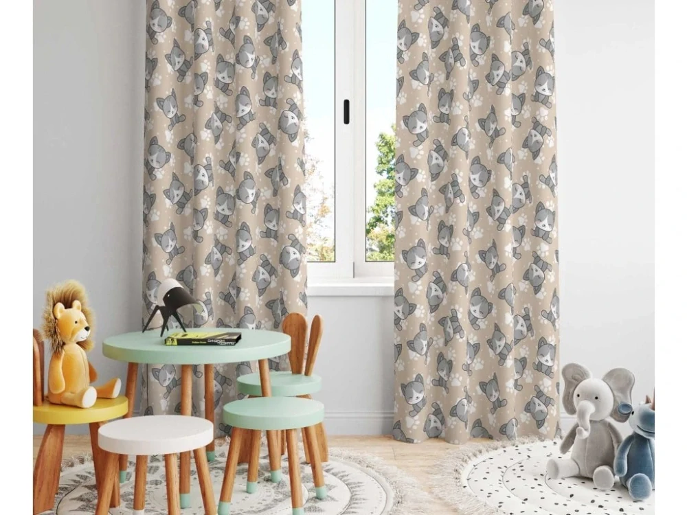 Zatemňovací závěs kočičky