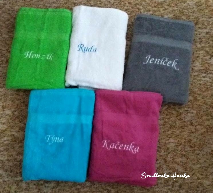 Ručník se jménem -obrázkem
