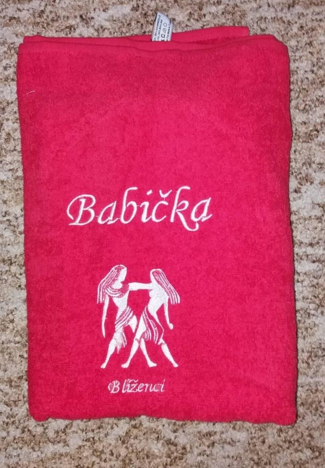 Osušky se jménem a znamením zvěrokruhu