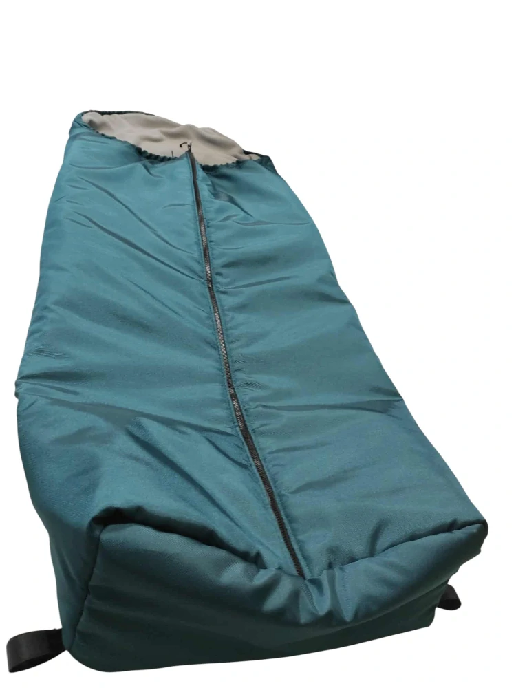 Fusak zimní na invalidní vozík petrolejový