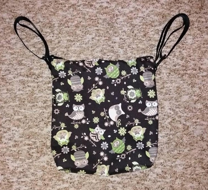 5 dílná zimní souprava do kočárku  sovičky na hnědé