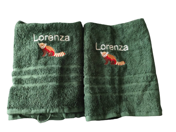 Osušky se jménem a obrázkem