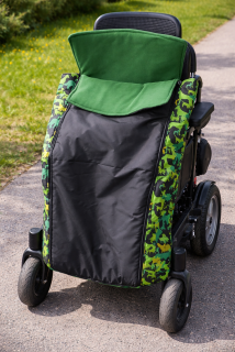 Jarní/podzimní  fusak na invalidní vozík  barevné boky