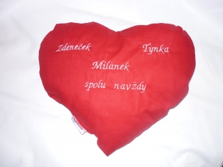 Polštářek srdce