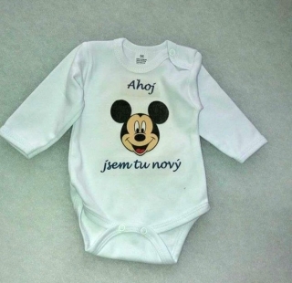 Kojenecké body dl. rukáv Já jsem tady nový