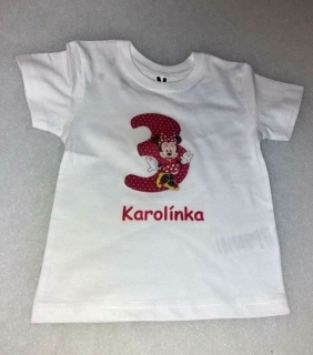Tričko 3. narozeniny Myška