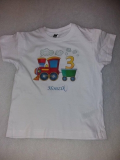 Tričko 3. narozeniny Mašinka