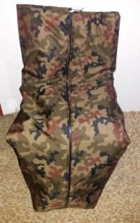 Fusak zimní na inavlidní vozík hnědý maskáč