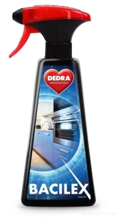 Hygienický čistič hladkých povrchů s vysokým obsahem alkoholu 70 %, 500 ml, BACILEX®, polar breeze