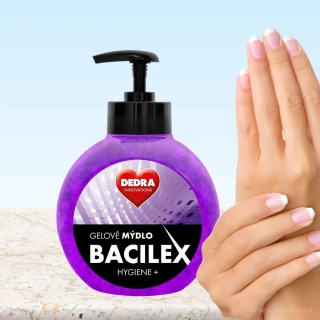 Gelové mýdlo s antimikrobiální přísadou, 500 ml, BACILEX® HYGIENE+