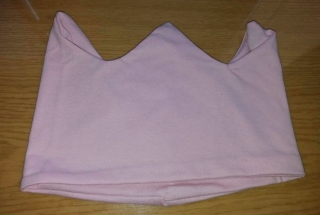Dětská čelenka korunka růžová