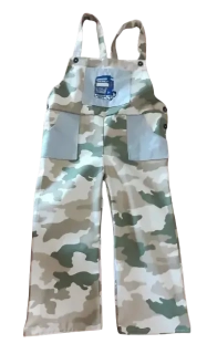 Dětské montérky maskáč s výšivkou