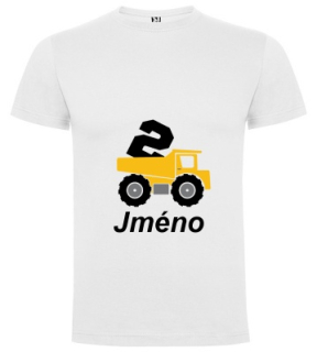 Narozeninové tričko 2 náklaďák