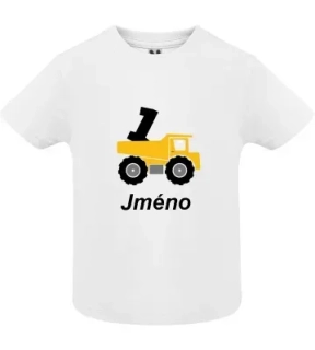 Tričko 1. narozeniny náklaďák