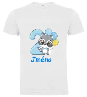Narozeninové tričko 2 Panda se jménem