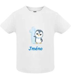 Tričko 1. narozeniny Penguin