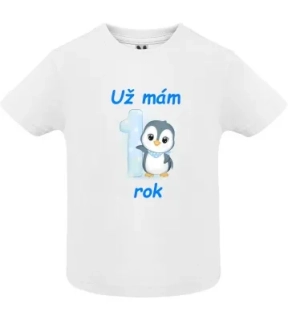 Tričko 1. narozeniny Penguin II