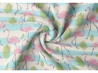 Zatemňovací závěs Plameňáci