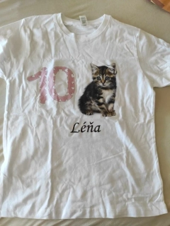 Narozeninové tričko 10 let Léňa