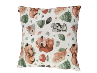 Bavlněný povlak na polštářek  lesní zvířátka