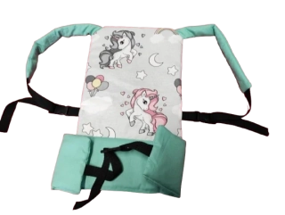 Nosítko pro panenky jednorožec na mintové