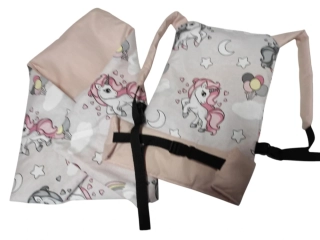 Set nosítko + zavinovačka pro panenku Jednorožci