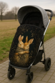 Nepadací deka /nánožník zajíčci